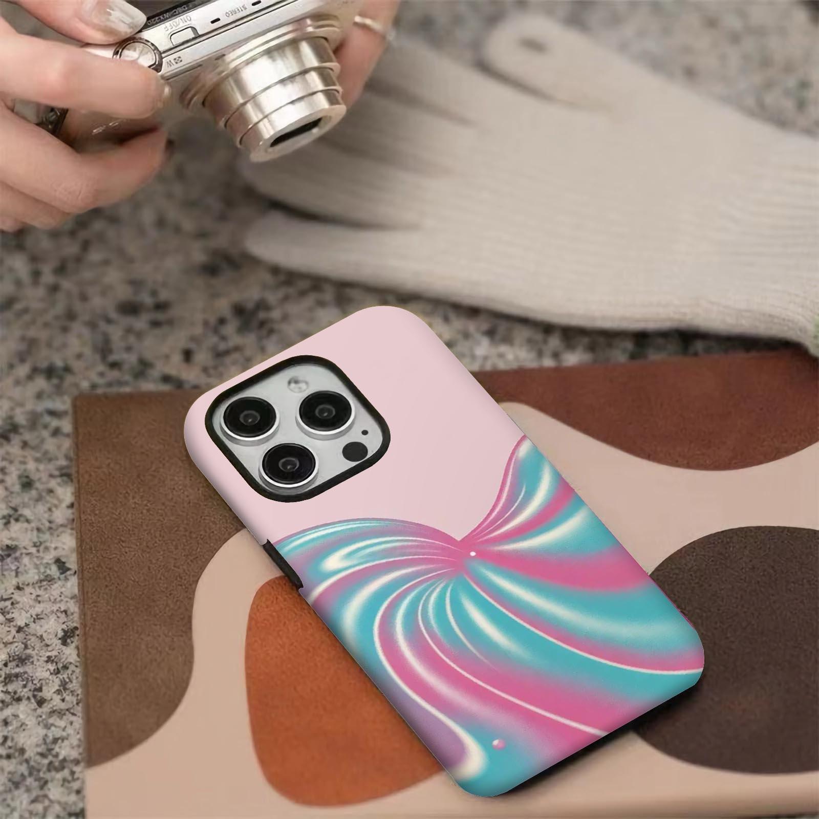 Pastel, swirl, abstract Soft And Hard Two-In-One Film Printed Full Pattern Case For IPhone 16 15 14 13 1211 Pro Max Plus Phone Case