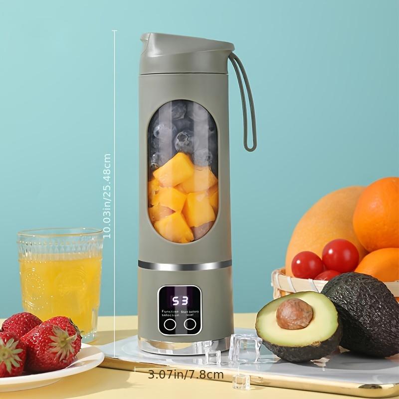 Portable 15.22oz USB Rechargeable Personal Blender with LED Display, Durable ABS Material, Perfect for Smoothies & Juices, Home Kitchen Essential