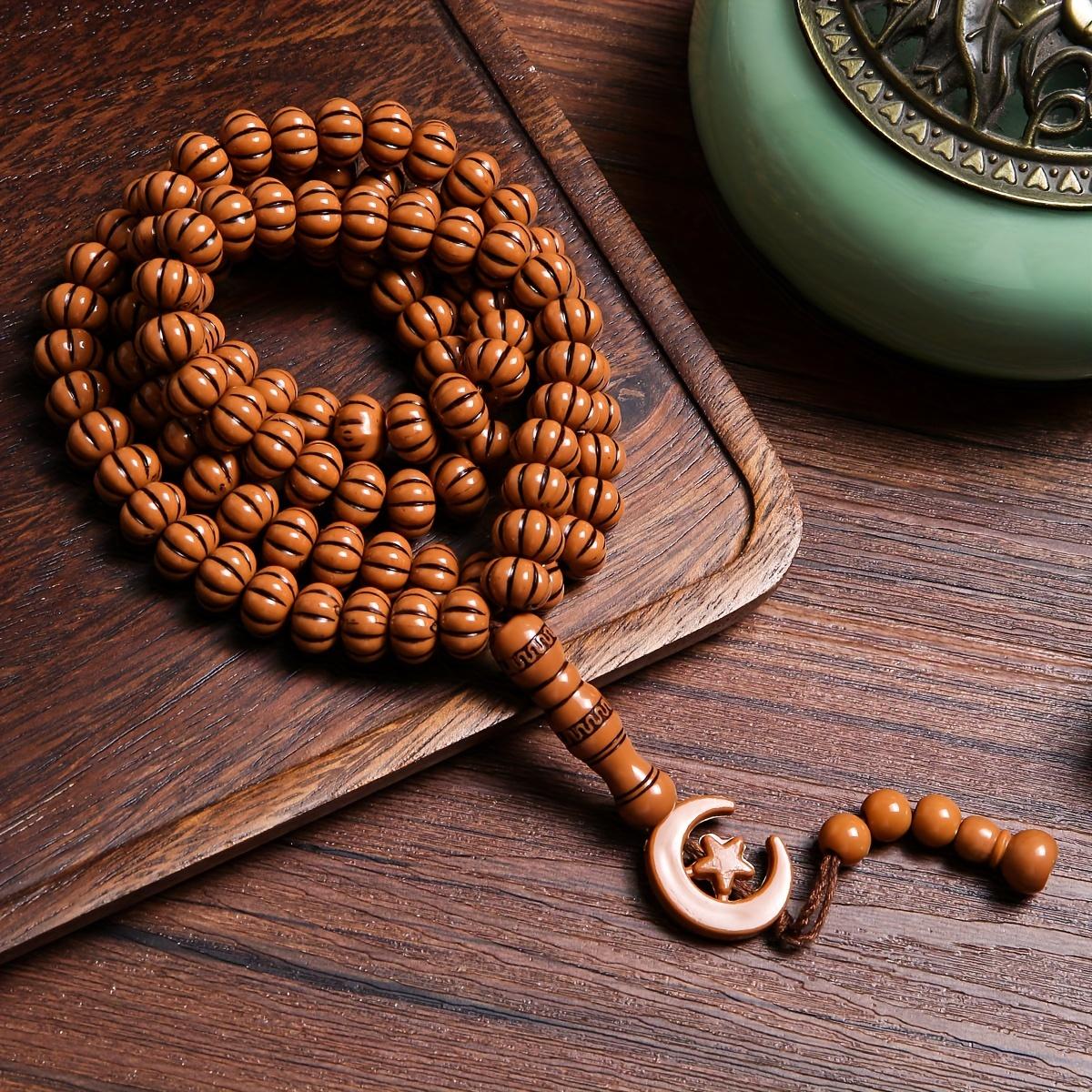 1 Tasbih Beads New Middle Eastern Muslim Prayer Handheld Tasbih Islamic Recitation Beads 99 Beads Bracelet Unisex