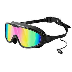 Anti-fog Swimming Goggles, Anti-UV Swimming Goggles with Ear Plugs, Swim Glasses for Men Women Youth, Water Sports Equipment