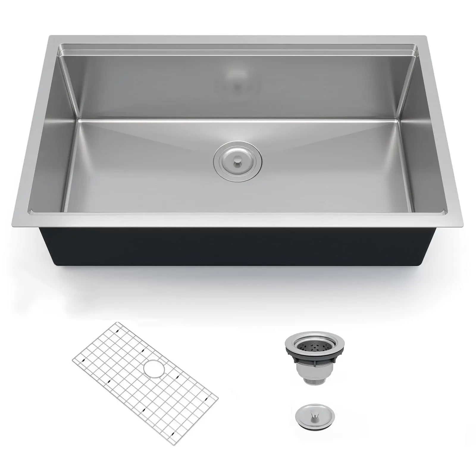 Modern Drop-in Workstation Kitchen Sink - Stainless Steel Topmount Sink,Deep Undermount, Easy Drain