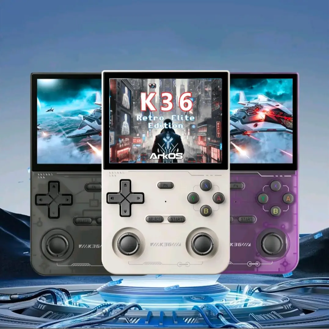 K36 Retro Handheld Game Console, 128GB Portable Gaming Console with 24,000+ Classic Games, ArkOS System, 3.5-Inch IPS Screen, Supports 45+ Emulators
