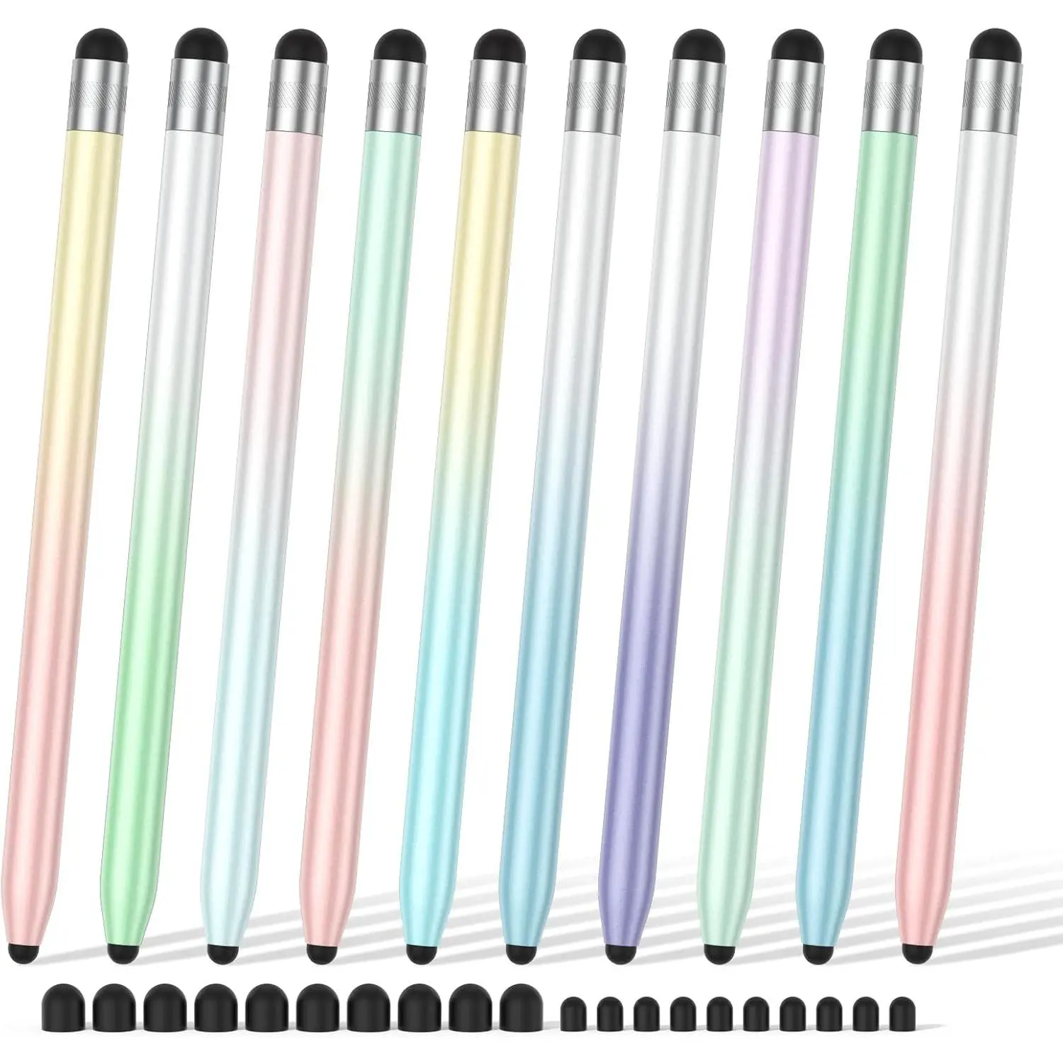 Stylus Pen for Touchscreen, 10 count High Sensitivity & Precision Capacitive Stylus Pen for iPad, , Android Smartphone, Tablets and   Touchscreen Devices (10 Gradient Colors)