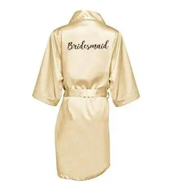 Wedding Bride Bridesmaid Robes for Women Bridal Party Gifts Team Dress Gown Silk Satin Sleepwear Kimono Sexy Summer Bathrobe