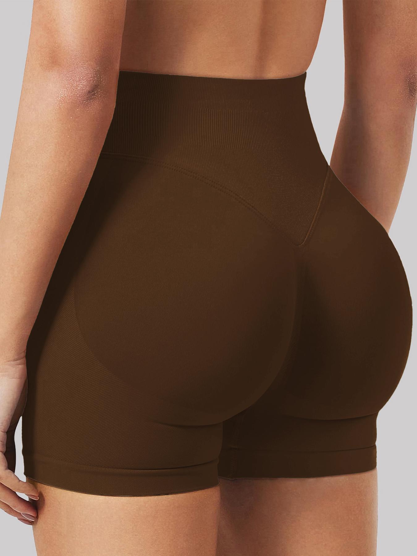 Women's Solid Color High Waist Boyshorts, Breathable Comfortable High Waisted Seamless Panty for Daily Wear, Ladies Underwear for All Seasons, Solid Color Knicker, Breathable Panties