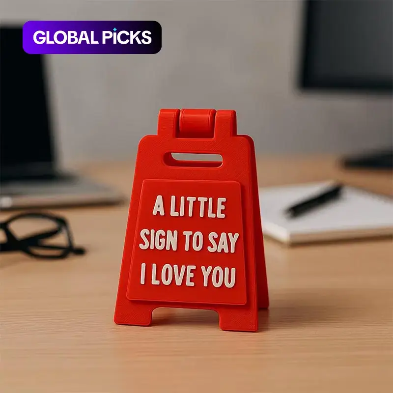 1 Pc 'A LITTLE SIGN TO SAY I LOVE YOU' Desk Sign, Valentine's Day and Birthday Gift for Girlfriend, Boyfriend or Family, Romantic Office Home Decor Products Desktop Decoration, Desk Signage Decoration, Novelty Desk Decor #GLOBAL PICKS
