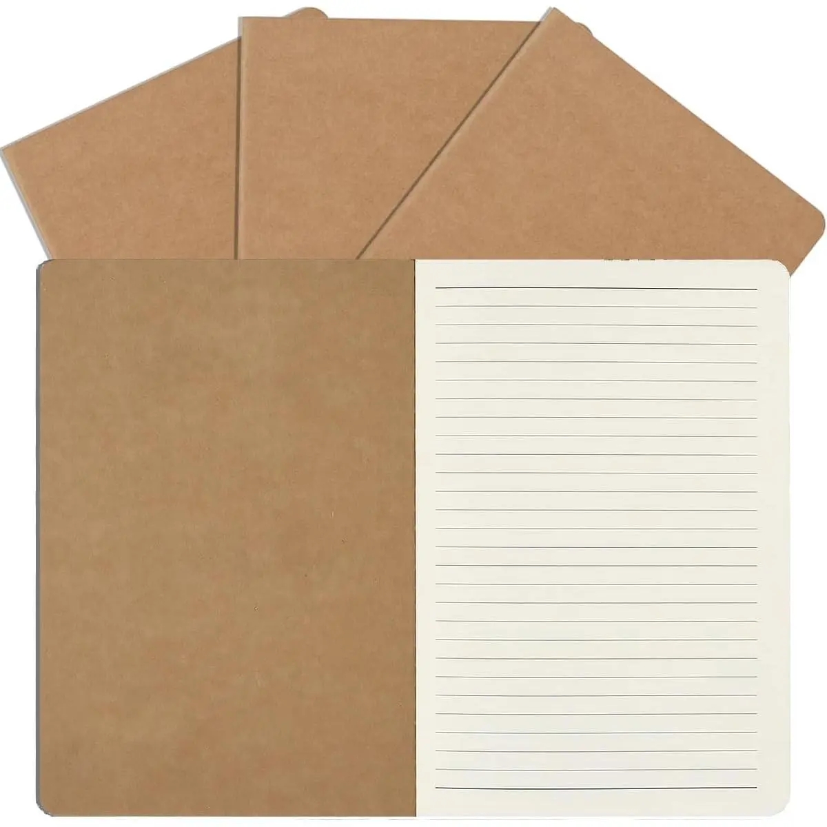 A5  Notebooks Bulk, Lined Paper Journaling Notebooks, Notebooks for Work, Journal notebooks for , Composition Notebooks for School, 60 Pages ,8.3x5.5 Inches 4Pack