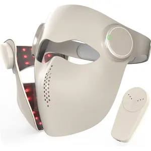 Red Light Therapy Mask for Face, LED Face Mask with 1064nm Wavelength, 288 LEDs, Wireless Rechargeable Silicone Device for Facial Care, Smoother Looking Skin, Even Tone & Radiant Appearance