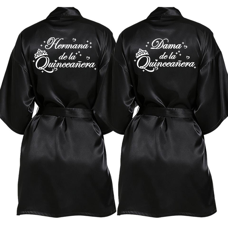 2 Pcs Elegant Quinceañera Celebration Gown Mis Quince Años Robe Girls 15th Anniversary Bathrobe for Birthday Party