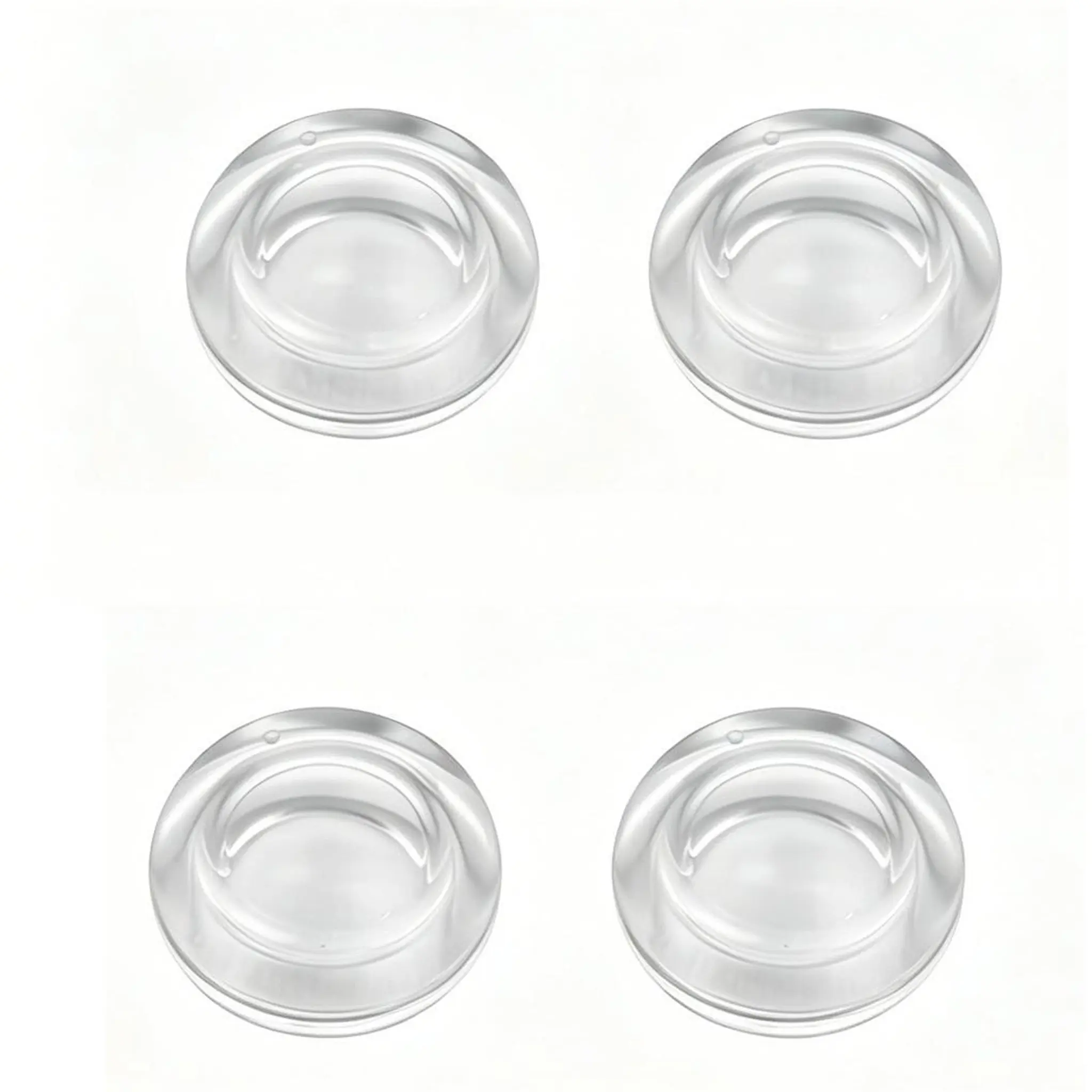 Transparent Silicone Button Caps for Psv1000/2000, Console Accessory, Replace Original Buttons, Increase Friction, Enhance Gaming Experience, 2-Pack or 4-Pack