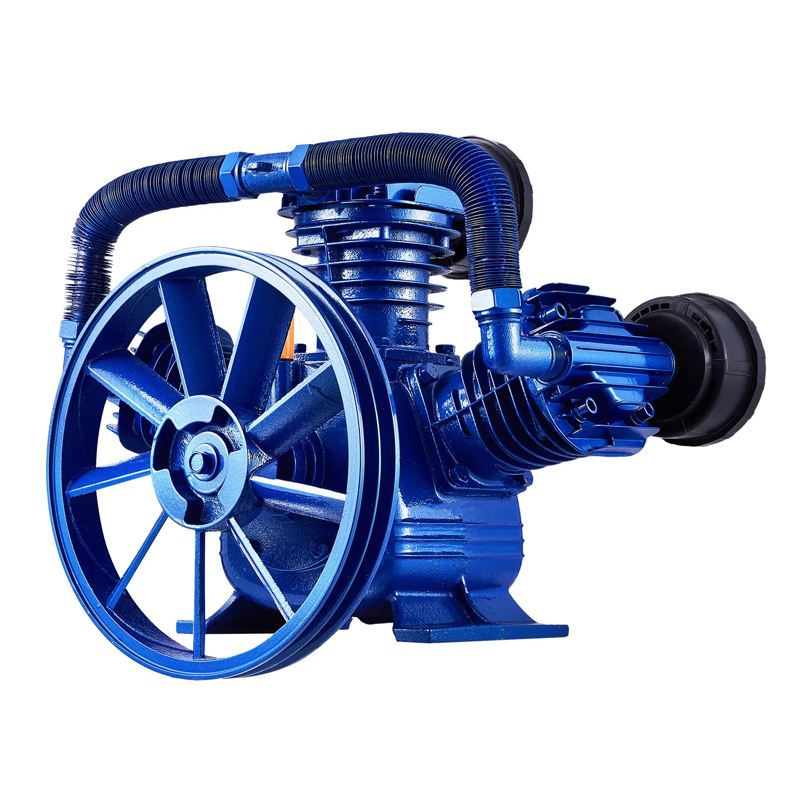 10HP Belt-Driven Dual-Stage Piston Pump Head Air Compressor - 17.5cfm@90psi (409 L/Min), Durable, Efficient for Home Improvement, Building Supplies