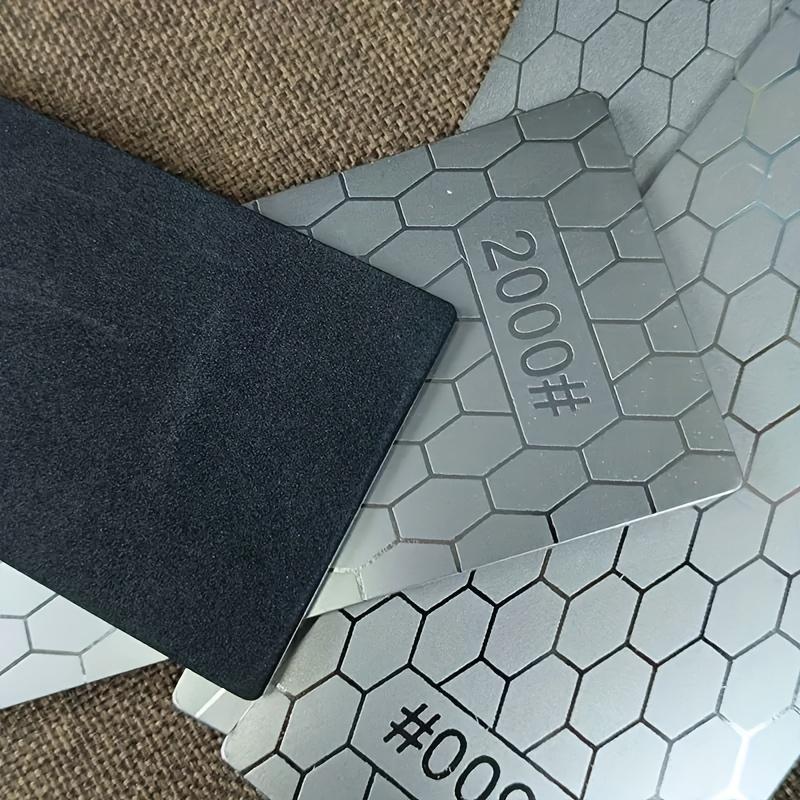 5-Piece Diamond Sharpening Stone Set, Diamond Grinding Tool, Coarse/Medium/Fine Sharpening Tools, 200/400/600/1000/2000 Grit