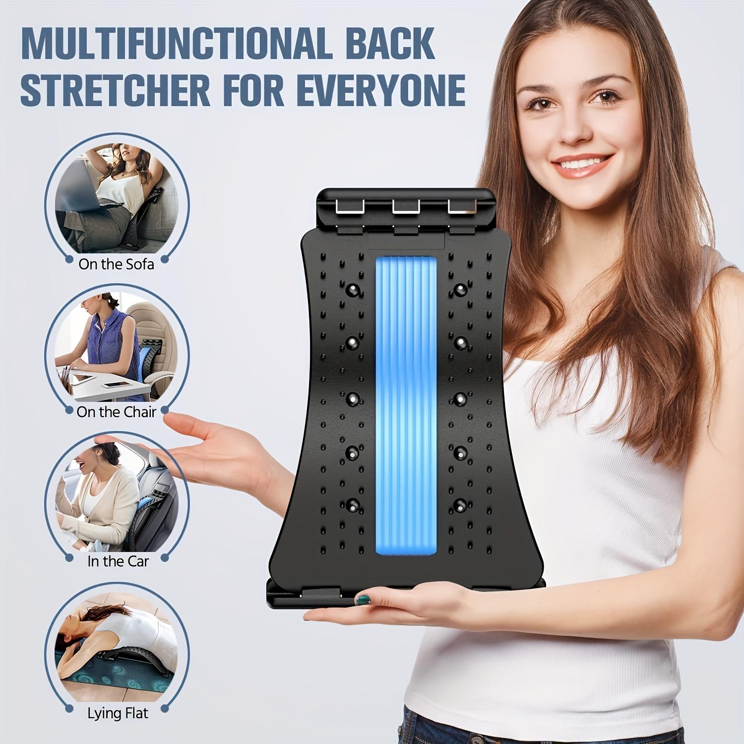 Back Stretcher Board (4-Level Adjustable) – Spinal Decompression for Herniated Disc & Waist/Back Tensionpain relief device