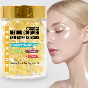 Essence Capsules for Men and Women, 44g New Design Jar, Contains Collagen and Vitamin C, Deep Moisturizing, Multi-Nutrient Formula
