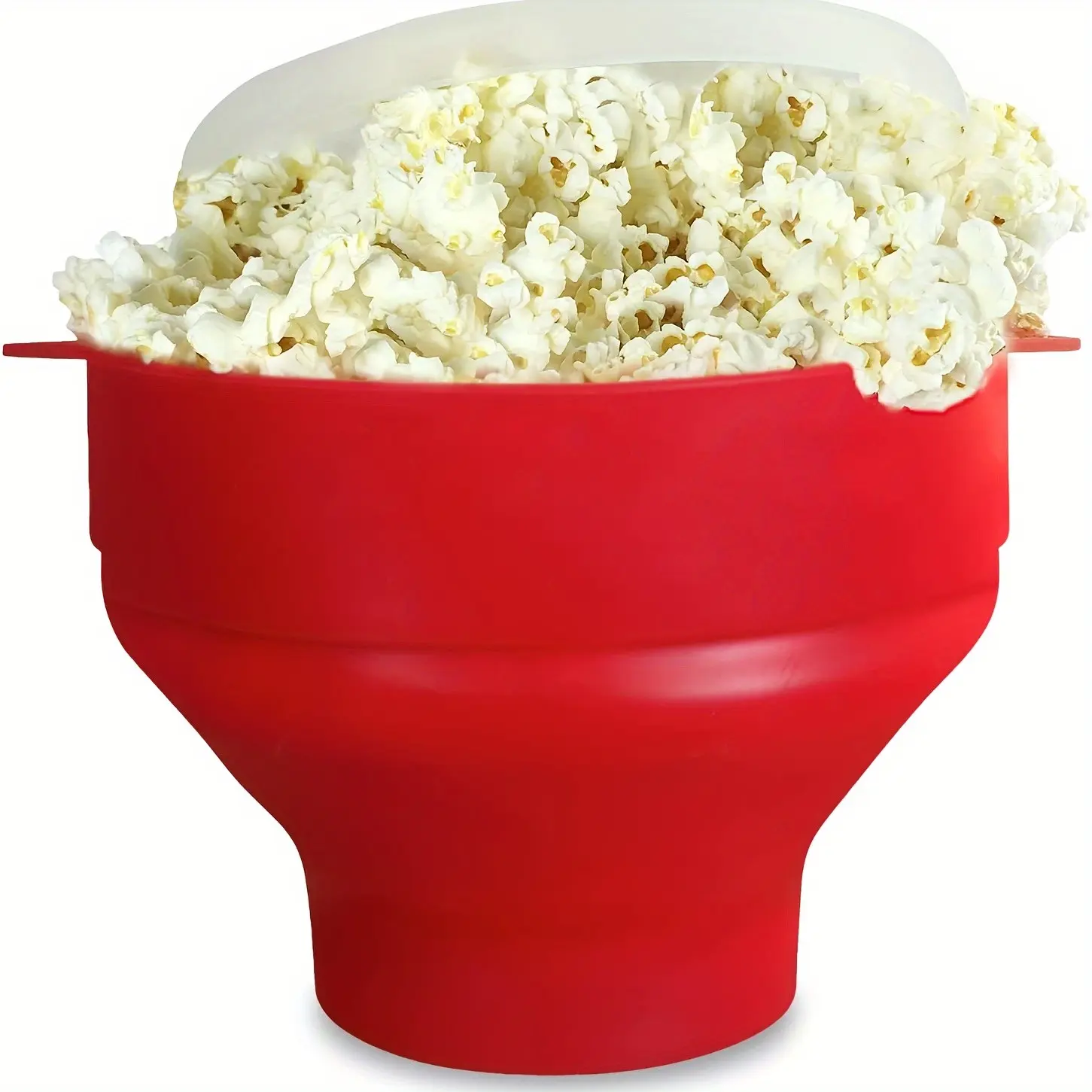 1set Microwave Foldable Silicone Popcorn Bucket, Popcorn Machine Set, Foldable Silicone Popcorn Bowl, Hot Air Popcorn Bowl with Lid