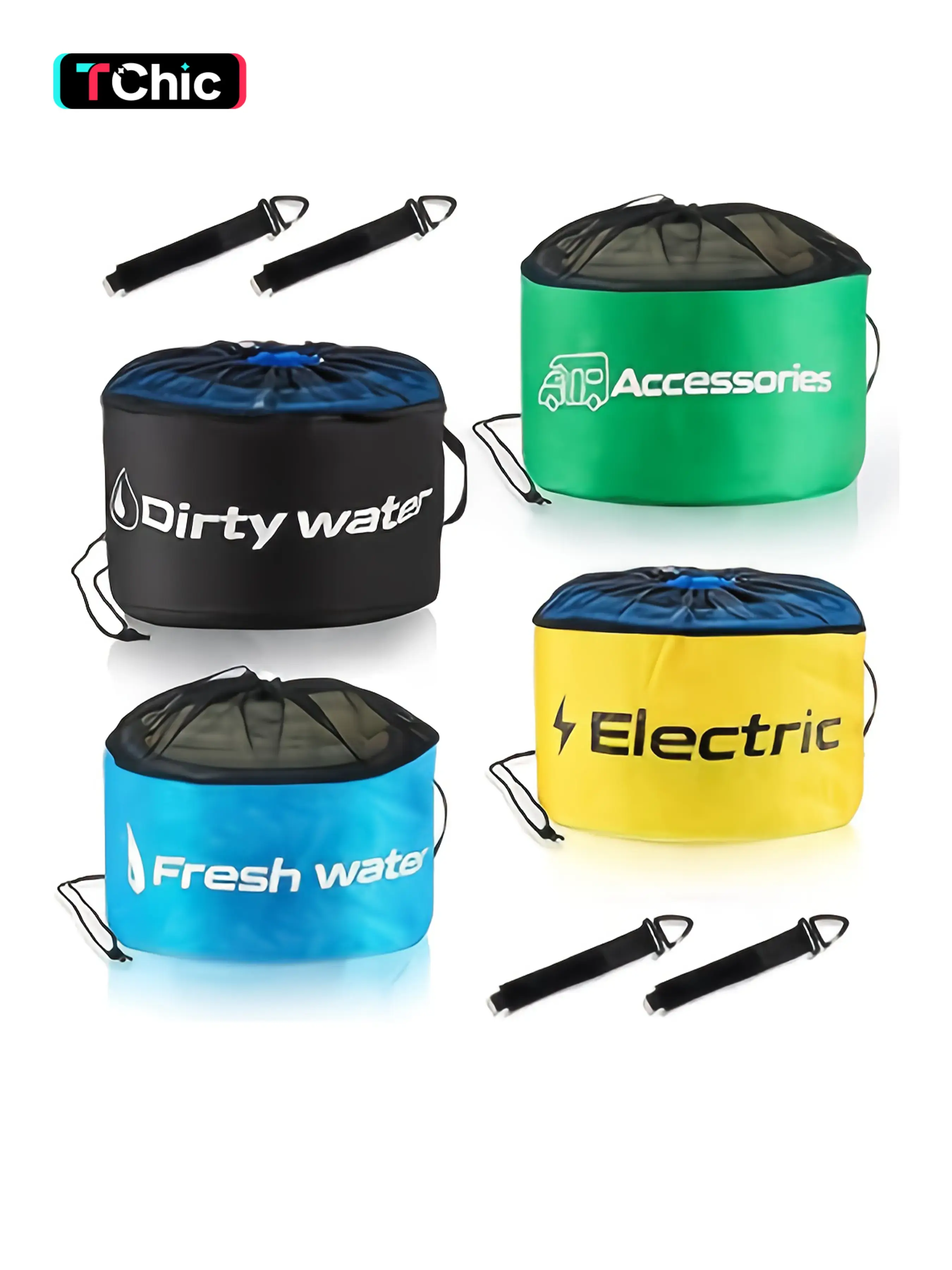 RV Hose Storage Set, 1/4 Piece RV Hose Bag, Small Letter Soft Tube Organizer, Multi-Functional RV Accessories Bag, Rv Accessory Storage, Travel Organization Pouch, Durable Lightweight Organizer, Space Saving Bags, Versatile Storage Bag