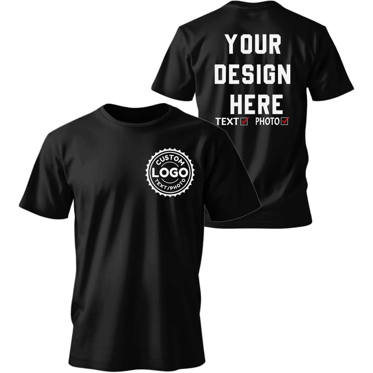 Bulk Custom Personalized Design t Shirts for Men Women