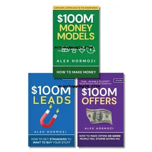 3 BOOK SET $100M Money Models+ $100M Offers+$100M Leads PAPERBACK