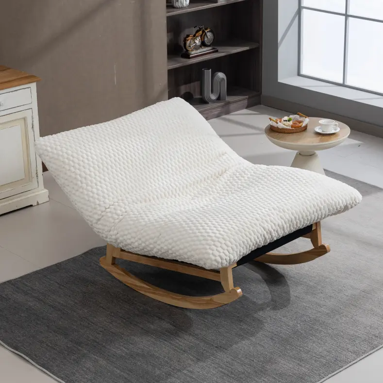 Antique White Giant Plush Bean Bag Chair, Ergonomic Large Bean Bag Couch with High‑Density Sponge Cotton Blend Filling, Plush Soft Fabric Compressed Packed Partial Assembly Required for Relaxing Reading Napping Indoor Home Use