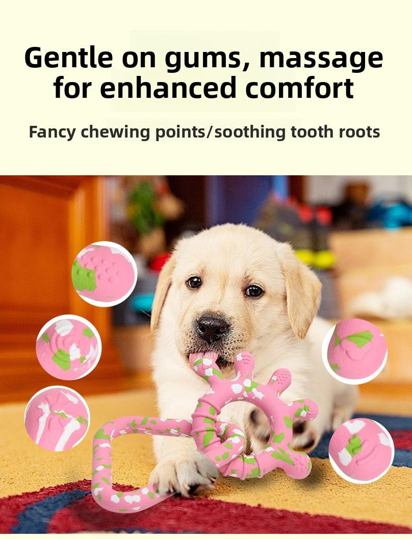 Tough Camouflage Rubber Ring Toy for Aggressive Chewers - Indestructible Dog Tug Toy for Teething Relief & Dental Care, Interactive Fetch & Training Tool for Large Dogs silicone feeder cats puppy gift surprise Strawberry Shortcake Bat Dragon Plush