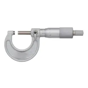 External micrometer, measuring range 0-25 millimeters, scale precision 0.01 millimeters, accuracy error ±0.002 millimeters, features smooth stop control and reliable repeatability, capable of high-precision thickness measurement