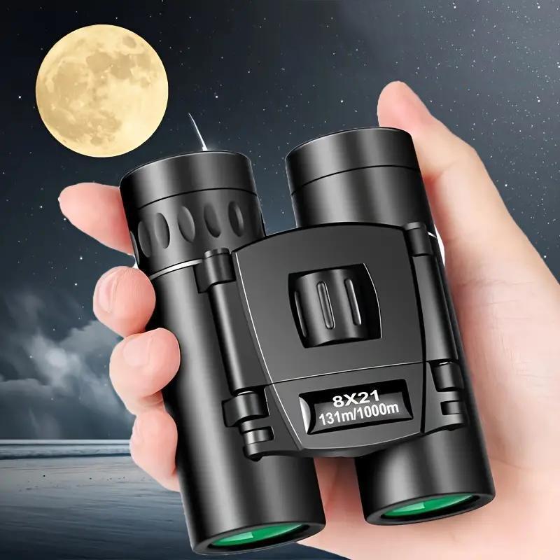 Portable HD Night Vision Binoculars, Handheld Folding Telescope, Durable Binoculars for Outdoor Hunting, Travel, Camping, Hiking, telescopes