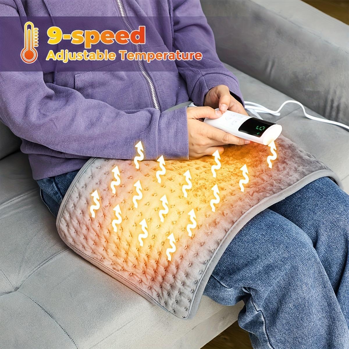 Winter Electric Pad for the Waist Electric Blanket, Bed Relieves Back and Cramps Auto-Shutoff Timer 6 Temperature Settings Fatigue-Relieving Pad Gift for Seniors Size: 12 inches × 24 inches