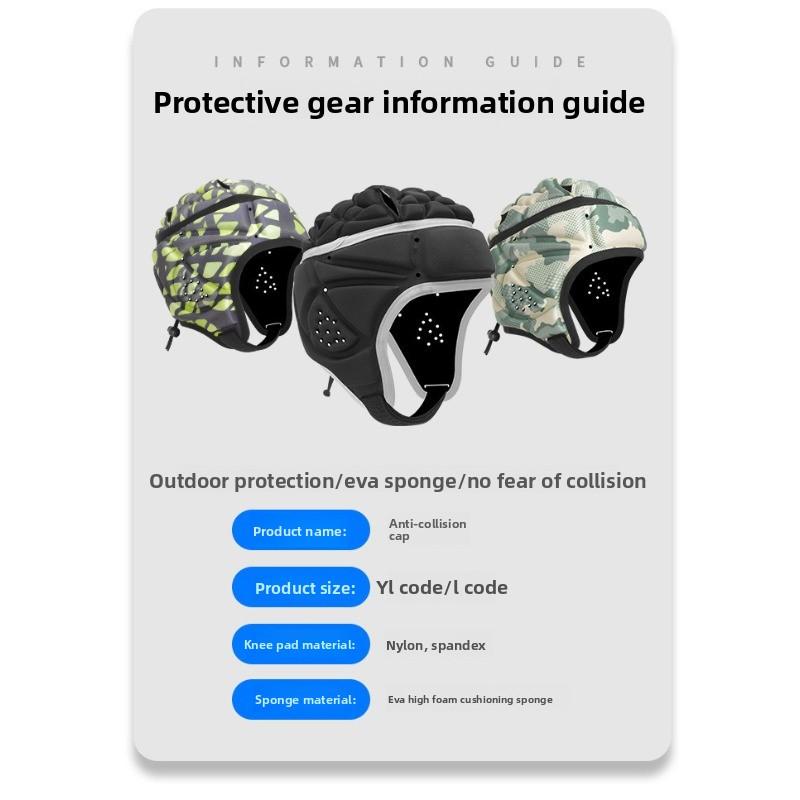 Kids Rugby Helmet Baseball Goalkeeper Crash Cap Student Pitcher Training Football Headguard