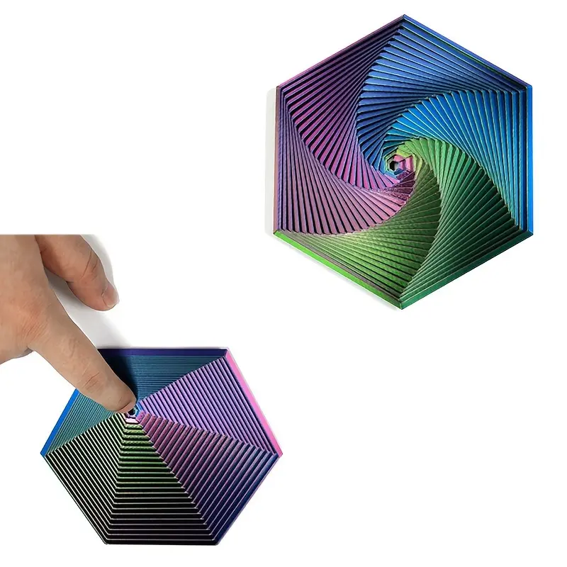 Stress Relieving Hexagonal Toys/3D Printed/Durable Plastic/Variety of Colors/Relieve Anxiety/Enhance Attention/Novelty Toys