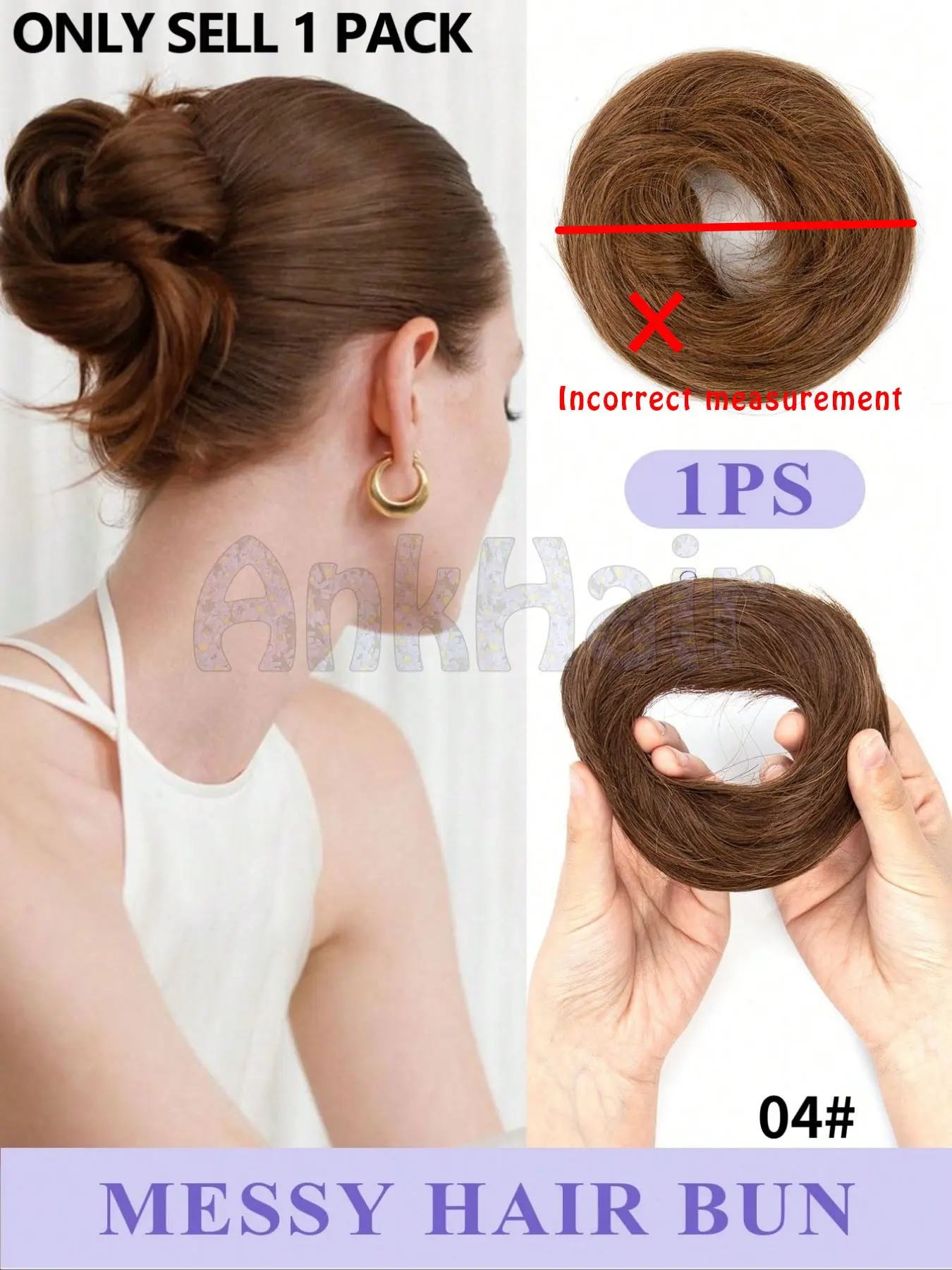Real Human Hair Bun Hairpiece, Realistic Hairpieces, Thick Chignon Ponytail Extension, Natural Look, Secure Wear, Ideal for Weddings, Parties, Daily Styling