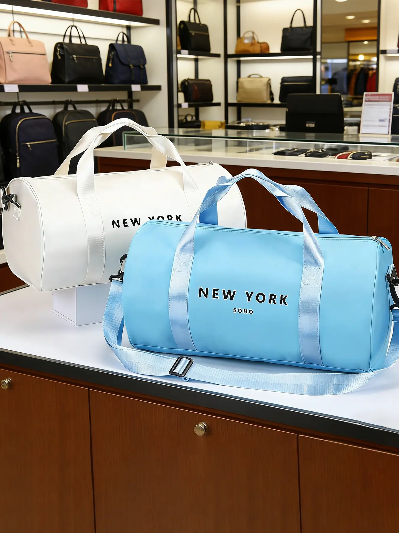 New York Pattern Crossbody Bag, Daily‑use Sports Shoulder Bag and Basketball Bag. Suitable for Daily Sports and Commuting. Durable with Large Capacity, Adjustable Shoulder Strap, A Fashionable Item and An Ideal Gift.