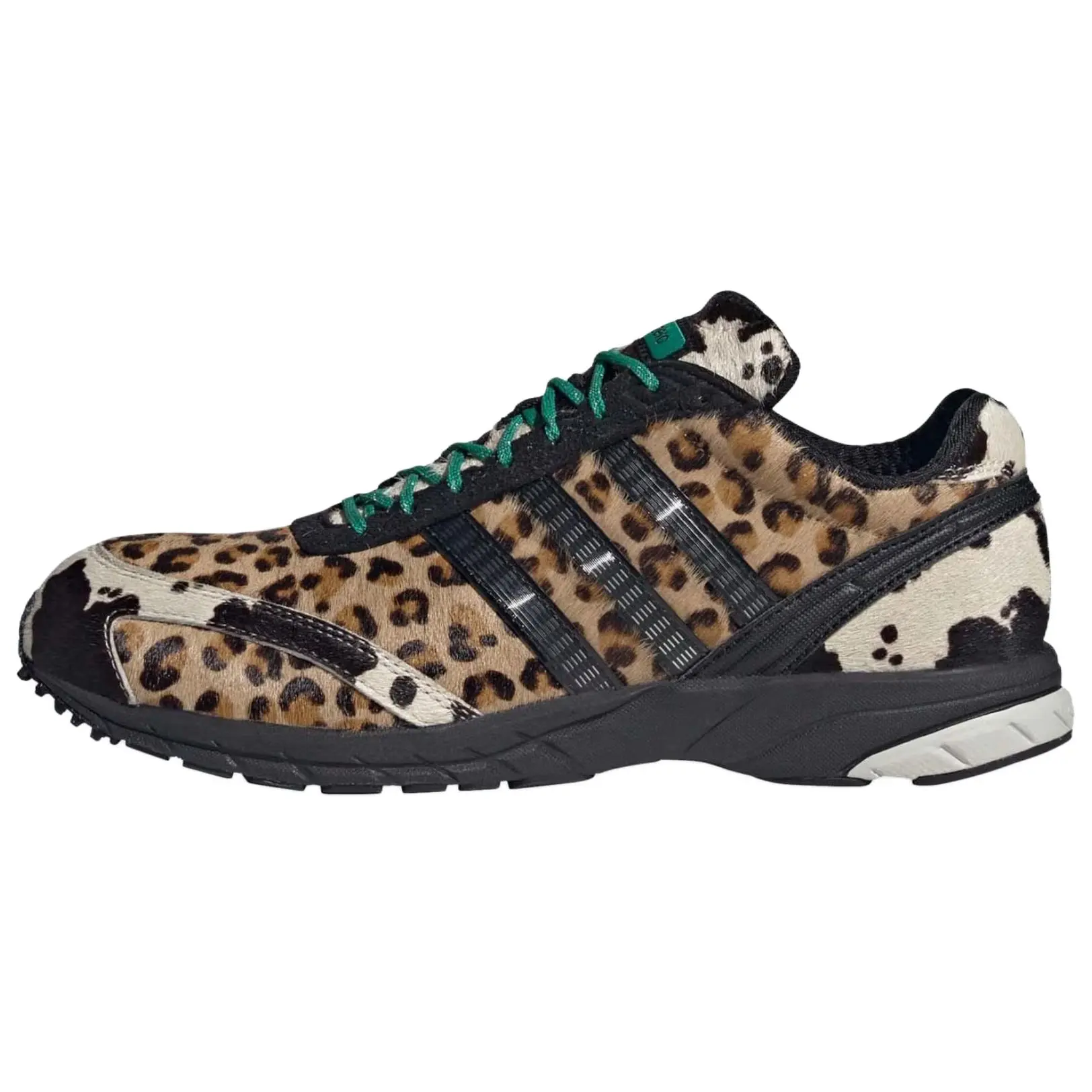 adidas Womens Adizero Adios OG 'Leopard' (women's sizes) Core Black/Core Black/Off White running shoes JR6023