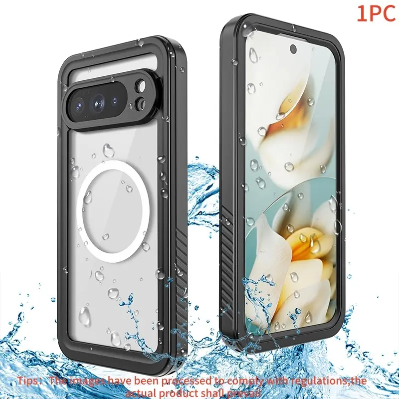 Waterproof Protective Phone Case for Google Pixel 10 Pro Xl, 10a, 10 Pro, 10, Magnetic Shockproof Cover, Built In Screen and Camera Protection