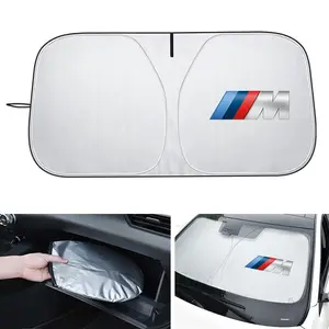 1pc Car Sun Visor Folding Sunscreen, Front Windshield Cover for Bmw Models, Protective Accessory for E34 E36 E60 E90 E46 F10 F20 F30 X5 X6 M3 M5