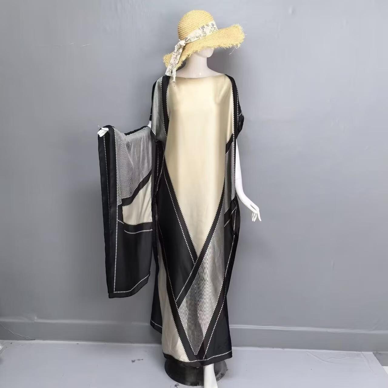 Women's Leopard Print Long Sleeve Kimono & Bandana Set, Casual Open Front Outerwear & Square Scarf Set for Beach Vacation, Beach Cover Up, Ladies Clothes Accessories for All Seasons