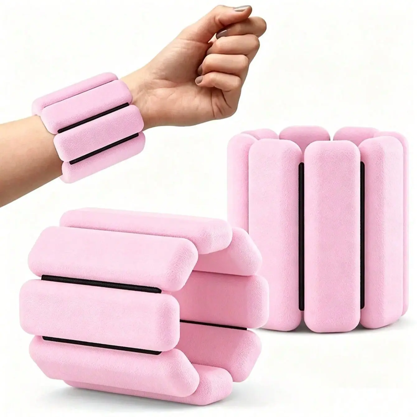 Adjustable Silicone Wrist Ankle Weights Set, 1 Pair/single, 1lb (450g), Waterproof, Durable, for Strength Training, Running, Fitness, Yoga, Swimming, Strength Training Accessory