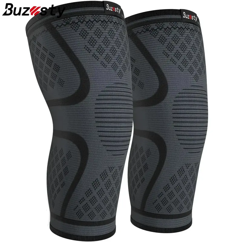Buzesty 2 Pcs Knee Brace for Women & Men Kneecaps Workout Knees Compression Sleeve for Basketball Volleyball Knees Brace for Sports Rodilleras para Gym Fitness