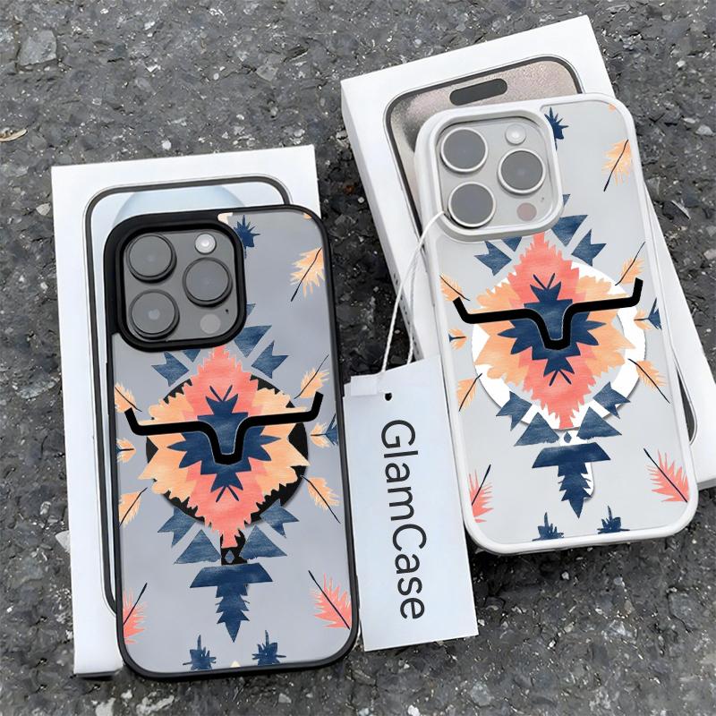 Tribal Southwestern Feather Phone Case， Boho Native American Style for iPhone 17 16 15 14 13 12 11 Plus Pro Max. A8