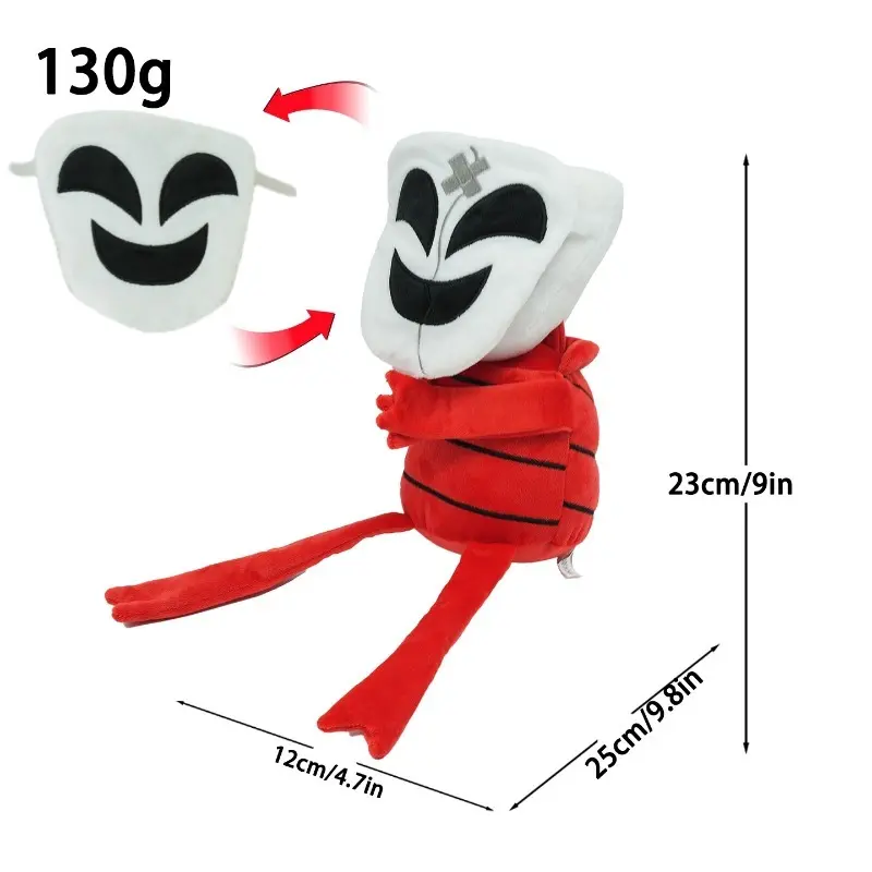 The Amazing Digital Circus Gangle Plush Toy, 2 Replaceable Masks Stuffed Plush Doll, Soft Cartoon Figure, Collectible Gift for Fans Kids
