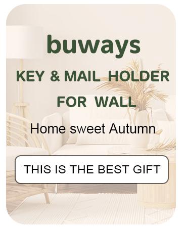 Wall-Mounted Key and Mail Holder, Wooden Key Rack With 4 Double Key Hooks, Rustic Home Decor for Entryway (Gray)