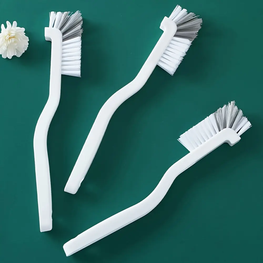 3pcs Right Angle Multi-Functional Cleaning Brush Set, Long Handle Kitchen Sink Scrubber, No Corner Clean, Ideal for Juicer Bottom & Cups