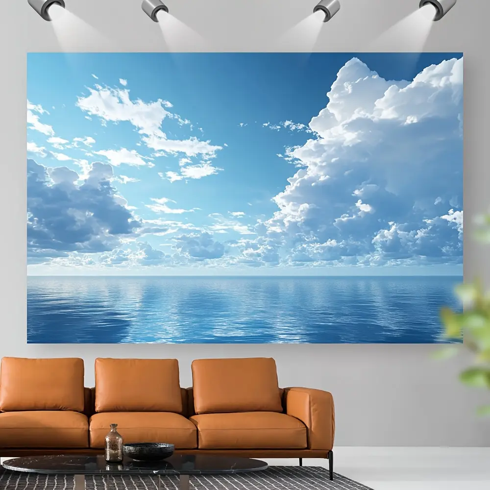 Blue Sky And White Clouds Tapestry, Suitable for Holiday Celebrations And Photo Booths