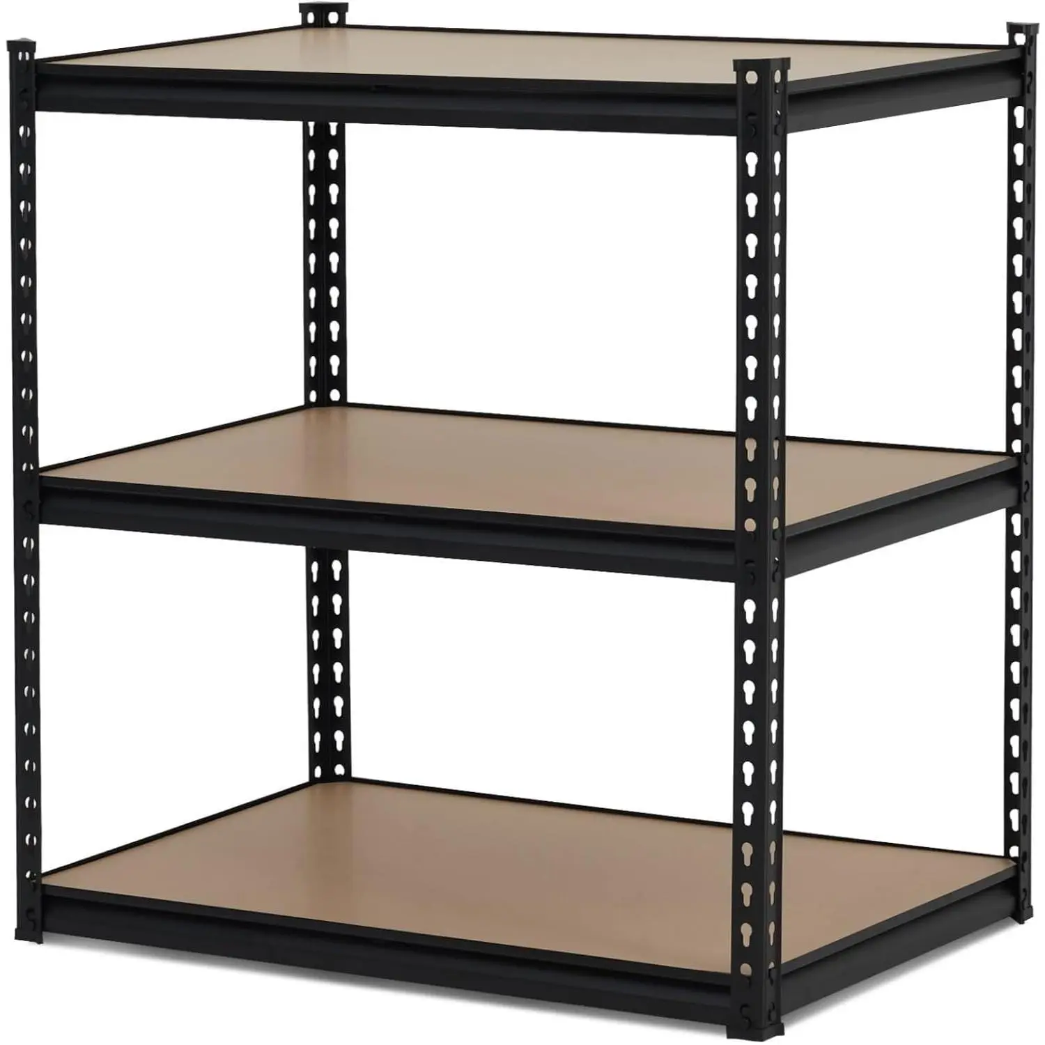 48"x24"x36" Heavy Duty 3-Tier Garage Storage Shelf, 1320 Lbs Capacity Metal Shelving Unit, Industrial Utility Rack for Warehouse & Basement