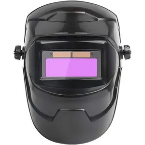 Upgrade Welding Helmet with Light, Welding Face Guard with Auto Darkening Clear Welding Shield, Grinding Hood Kit