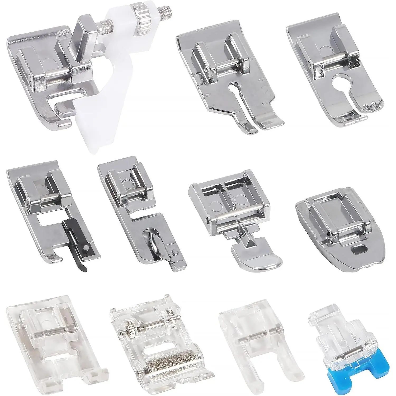 11 count Sewing Presser Foot Set Sewing Machine Kit Household Multifunctional DIY Spare  Accessories for  Sewing Machines for  for (with a Box)