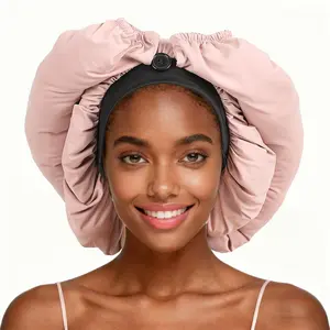 High Elastic Ice Silk Sleep Bonnet for Women, Extra Large Stretchy Hair Wrap Cap for Long Braids, Dreadlocks & Curly Hair, Premium Soft Night Sleep Hat for Hair Protection & Care