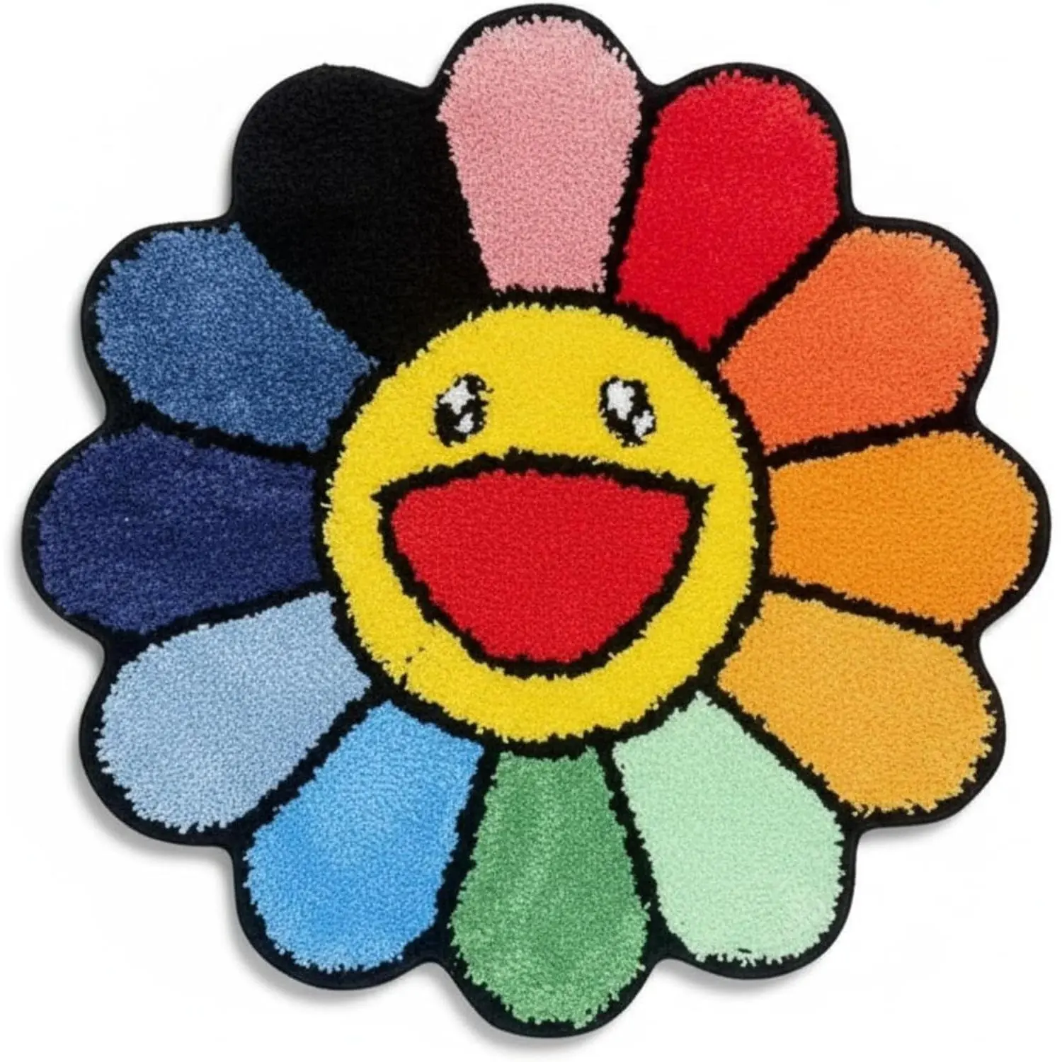 Murakami Rug - Handmade & Premium- 28in (70cm) - Hypebeast Decor - Hypebeast Room - Living Room, Bedroom, Children Bedroom, Door mat - Aesthetic Room Decor - Luxape Rugs (Luxape-A2)