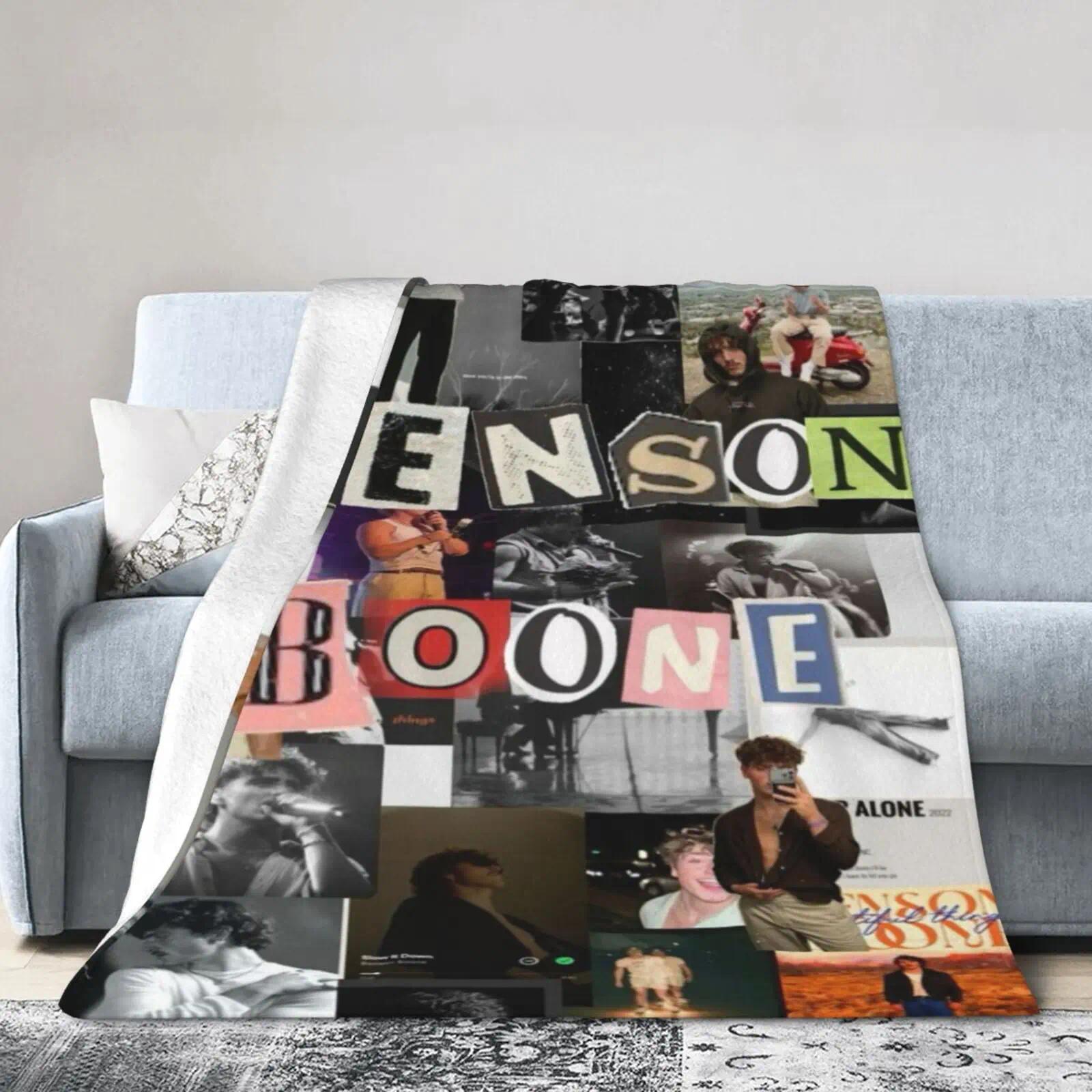 Benson Boone Blanket Soft Cozy Leisure Warm Bed Blanket for Couch & Bedroom, Flannel & Fleece Throw Blankets, Cool, Trendy, Stylish, Ideal Gift for Music Fans & Pop Lovers, Birthday, Holiday