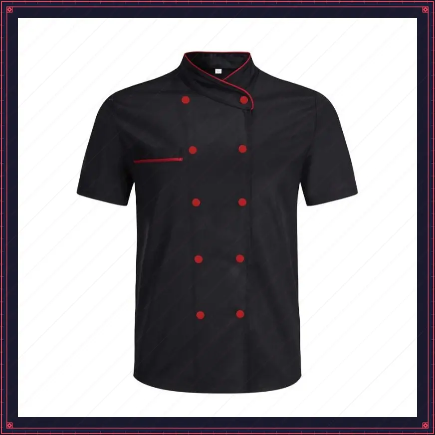 Double-Breaed Men's Chef Uniform Reaurant Catering Cooking Clothes