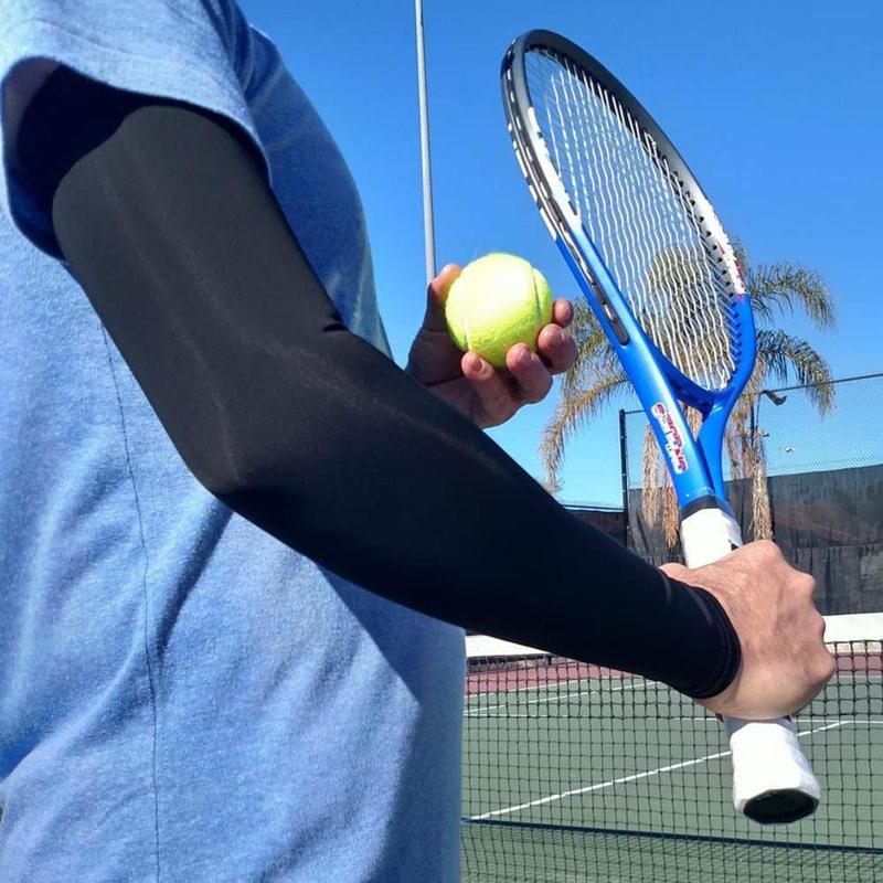 2 Pairs Arm Sleeves UV Protection Cooling Sun Sleeves, Gym Outfits, Outdoors Accessories, Football Accessories, Basketball Baseball Football Golf Running Outdoor Fishing for Men and Women, Workout Sets Arm Sleeves Men Women